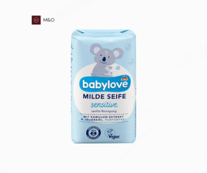 تصویر  صابون جامد ملایم و حساس بیبی‌لاو (babylove Seifenstück mild sensitive)