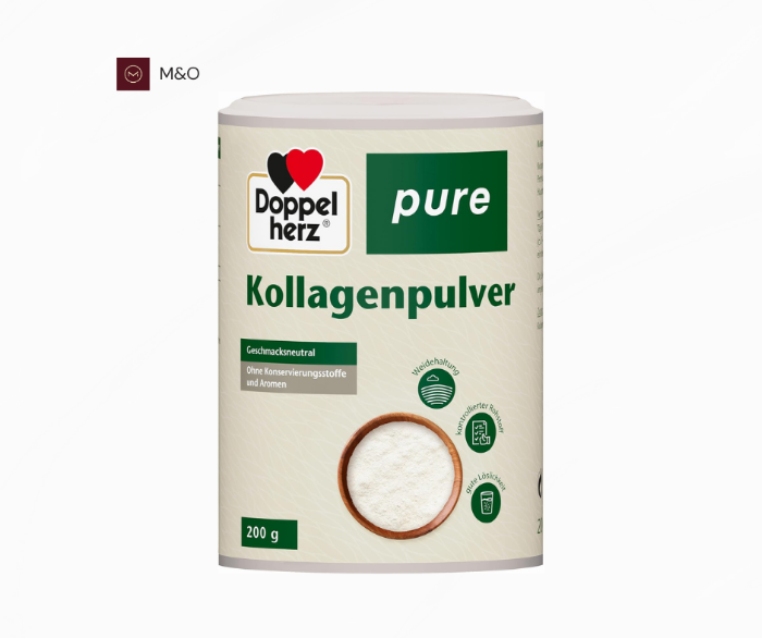 تصویر  پودر کلاژن خالص دوپل‌هرتس - بدون طعم 200 گرمی (Doppelherz pure Kollagenpulver - geschmacksneutral)